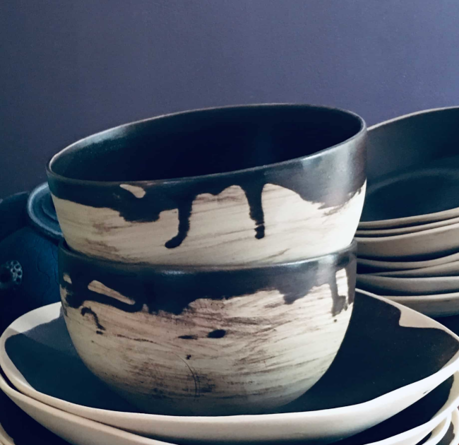 Creation de vaisselle sur-mesure pour restaurants gastronomiques - Elsa Dinerstein