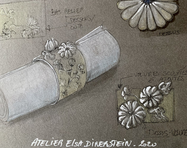 Atelier Elsa Dinerstein - creation sur-mesure pour professionnels - croquis